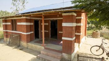 Brick house in Nepal