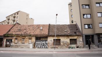 rundown building