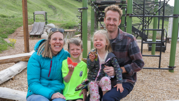 Duncan family at playground