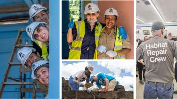 Collage of volunteer images