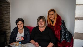 three women in the kitchen