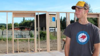 Ryan standing on a build site