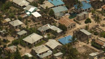 aerial view of residential neighborhood