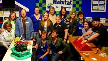 Group of Habitat ReStore workshop attendees