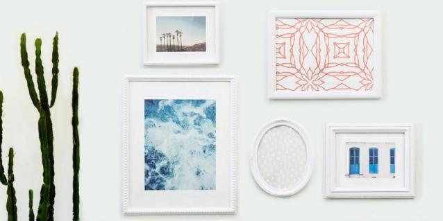 Make your own DIY gallery wall with repurposed vintage frames