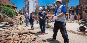 Volunteers helping rebuild after Nepal earthquake