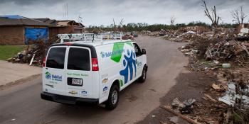 Disaster response van in Oklahoma