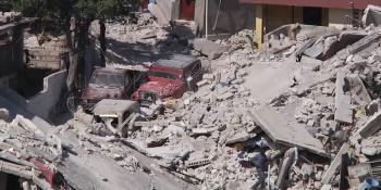 Earthquake rubble, Haiti