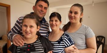 Homeowner family, Macedonia