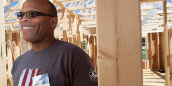 Habitat for Humanity Veterans Build homeowner