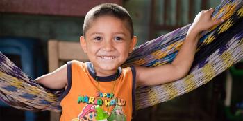 Young boy, hammock, El Salvador
