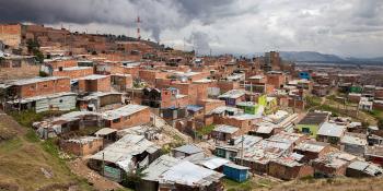 Slum housing, Colombia