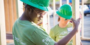 Women Build volunteers