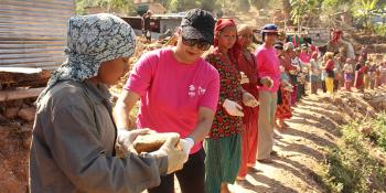 Volunteers, earthquake, Nepal