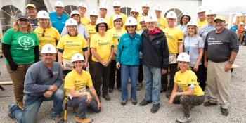 House and volunteer photos, Habitat for Humanity Carter Work Project Canada 2017