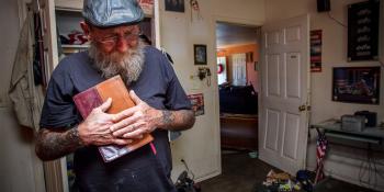 hurricane survivor cleanup home