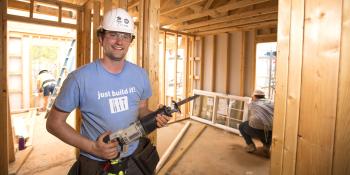 Habitat AmeriCorps member Colton Shaheen