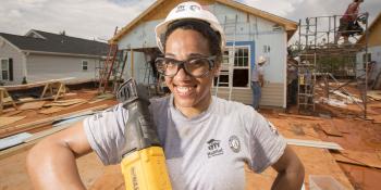 Habitat AmeriCorps member Vanessa Dingee