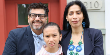 Yulisa and family in front of home. (Jodi Foucher Photography)