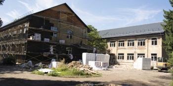 Reconstruction of building in Kalush