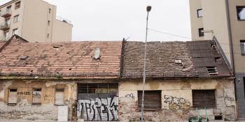 rundown building