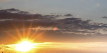 Sunset.