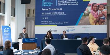 ‒	Habitat for Humanity hosts a press conference to discuss sustainable and inclusive housing solutions in the Asia-Pacific region and highlights the efforts to improve the residential environment in Korea