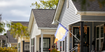 Row of houses in Morningside neighborhood