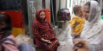 Sumi, a resident of Duaripara informal settlement in Dhaka