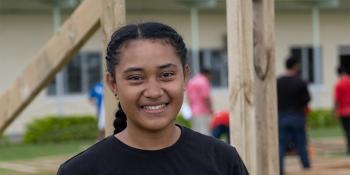 Melenaite is a carpentry student in Tonga
