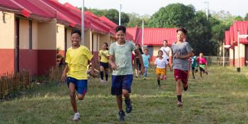 Philippine children running, Project Kick-off