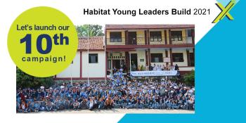 Group photo Habitat Young Leaders Build 2021