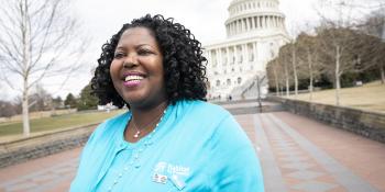 Adrienne Goolsby, VP of U.S. and Canada, Habitat for Humanity, during our annual Habitat on the Hill legislative conference that advocates for decent housing.