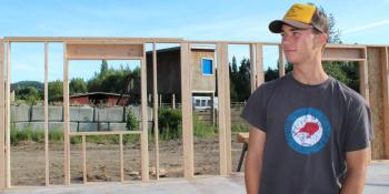 Ryan standing on a build site.