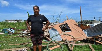 Hurricane Maria aftermath cleanup