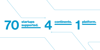 70 startups supported. 4 continents. 1 platform.
