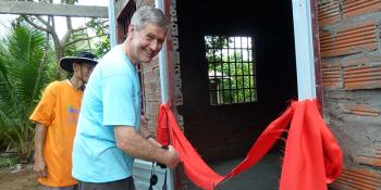 Warren Jack, former director of Habitat for Humanity Northern, at home dedication in Vietnam