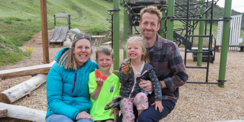 Duncan family at playground