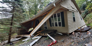 Home destroyed by hurricane