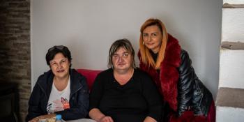 three women in the kitchen