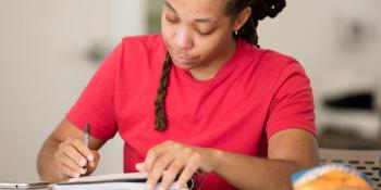 Applicant filling out form