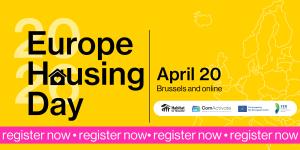 invitation for Europe Housing Day conference taking place April 20, 2026