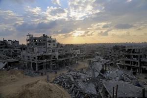 destroyed buildings