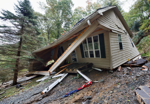 Home destroyed by hurricane