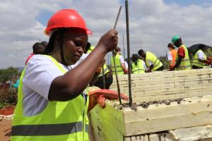 HR LOD staff at the build site in Machakos, Kenya