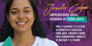 Graphic promoting Jennifer Colpas