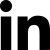 Black linkedin logo