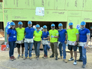 Crew on Habitat build site.