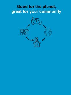 Good for the planet, great for your community.