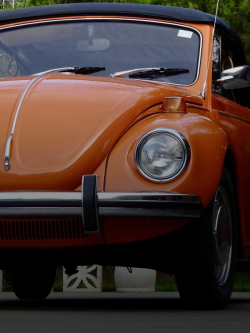 Orange 1972 Volkswagon Beetle